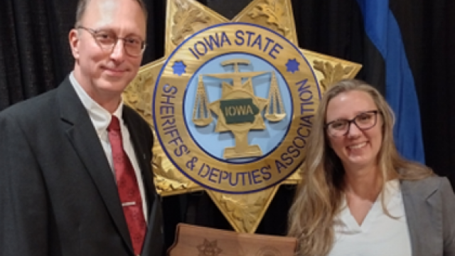 Sheriff Jason Johnson and Jail Admin Virginia Leisinger. Submitted by Butler County Jail.